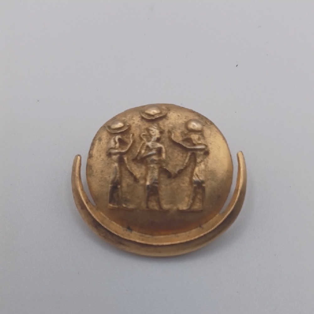 MMA 1976 Egyptian Style Gold Plated Pendant